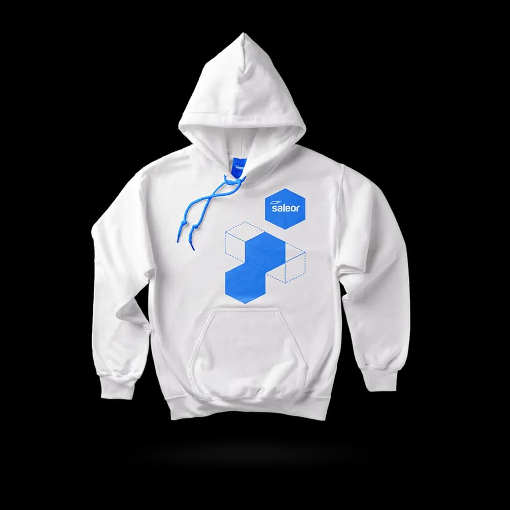 Saleor White Hoodie